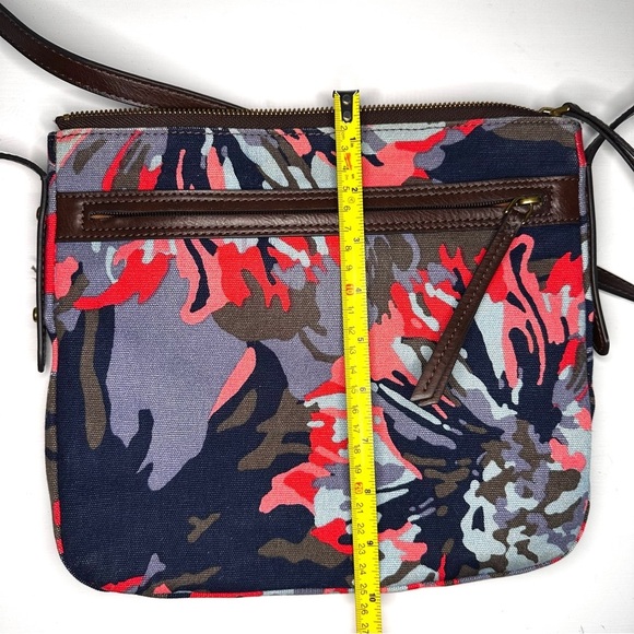 Fossil Jenna Floral crossbody purse bag canvas - Picture 8 of 8